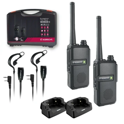 Afbeelding van Albrecht Tectalk Worker 3 2er 29825 PMR portofoon Set van 2 stuks