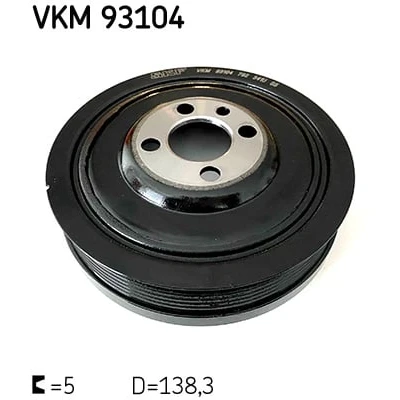 Afbeelding van Skf Krukaspoelie / torsiedemper VKM 93104