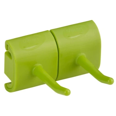 Afbeelding van Vikan Extra Onderdelen voor Ophangsystemen Hygiene Dubbele Haak Hi Flex Ophangsysteem Limoen 83mm