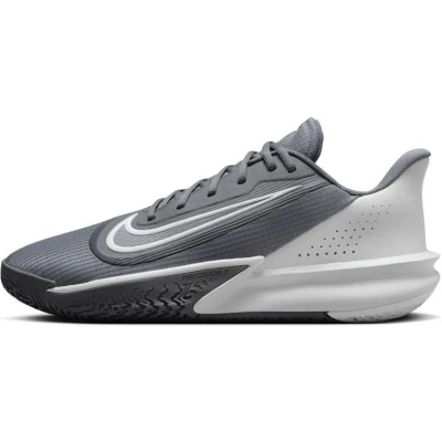 Afbeelding van Nike Performance Precision VII Basketbalschoenen, Heren, Maat: 45, Smoke grey/photon dust/iron grey Textiel/ synthetisch