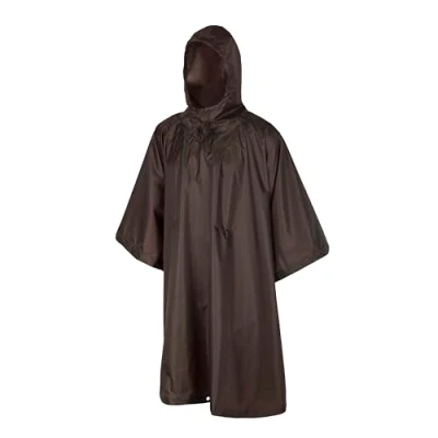 Afbeelding van Helikon Tex Poncho Amerikaans model Earth Brown, overtollige lijn