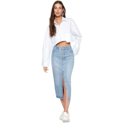 Afbeelding van Trendyol TWOAW24ET00063 Volwassenen Vrouwen Blauw 36