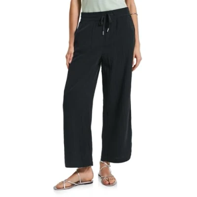 Afbeelding van Street One WIDE LEG Broek, Dames, Maat: 38x28, Schwarz