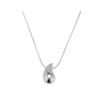 Afbeelding van Druppel Ketting Zilverkleurig 40 + 5 cm Stainless Steel Fashion Favorite