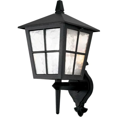 Afbeelding van Elstead Lighting LED Wand Buitenlamp Canterbury 1X E27 Max 60W Dimbaar Black