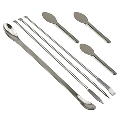 Afbeelding van Lab Spatel Micro Scoop Set MEETOOT 3 STKS Laboratorium Lepels Reagens Sampling Lepels, 22 cm Dubbel Hoofd Reagentia Monster Wegen Lepel en Capsule Vullen