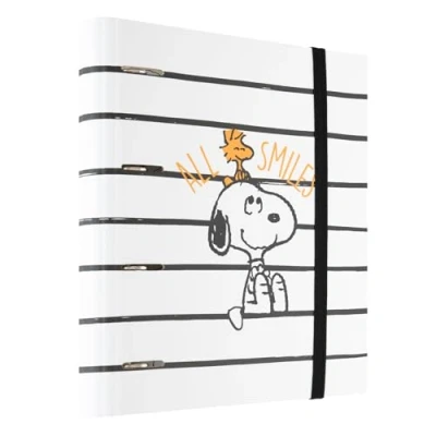 Afbeelding van Grupo Erik A4 Ringmap Snoopy Lazy Days Ringband met 4 ringen