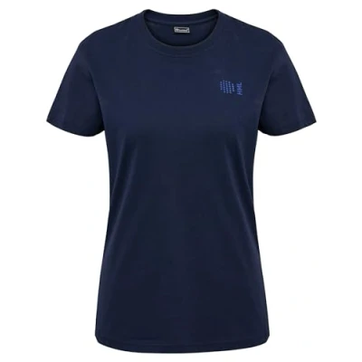Afbeelding van Hummel Hmlcourt Tshirt print, Dames, Maat: 36, Blau