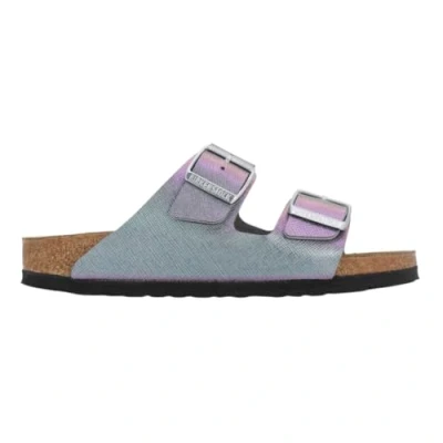 Afbeelding van Birkenstock Arizona Saffiano Iridescent Muiltjes, Dames, Maat: 37, Viola Kunststof