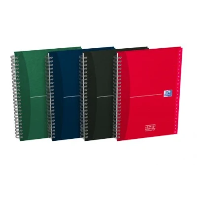 Afbeelding van Adresboek Oxford Office Essentials A5 72vel dubbelspiraal assorti
