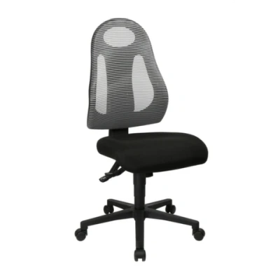 Afbeelding van Topstar Bureaudraaistoel met synchroontechniek zwart/lichtgrijs 420 530 mm zonder armleuningen 1 stuk FR100 G208