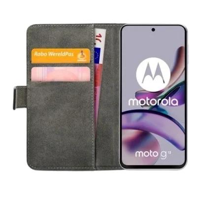 Afbeelding van Mobilize PU leer Book Case Zwart Motorola Moto G13/G23