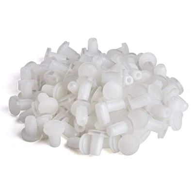 Afbeelding van 100 x SO TECH® Deurbuffer wit/transparant Ø 8 mm voor boorgat 5