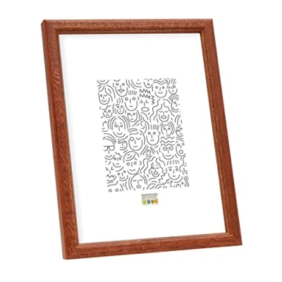Afbeelding van Deknudt Frames fotolijst S236H3 bruin hout A4 21x29,7 cm