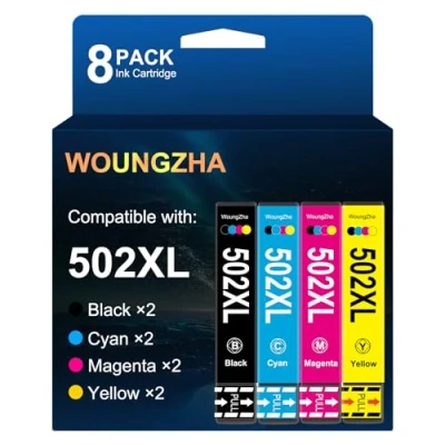 Afbeelding van Teng 502XL inktpatronen, vervanging voor Epson 502 XL Expression Home XP 5100 XP5100 5105 XP5105, Workforce WF 2860DWF 2865DWF 2860 2865 8 pack