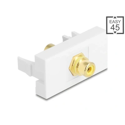 Afbeelding van Delock Easy 45 Modul Cinch Buchse zu vergoldet gelb / wei