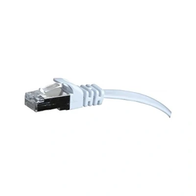 Afbeelding van Sluit 3 m koperen RJ45 U/FTP cat. 6 vlakke patchkabel wit