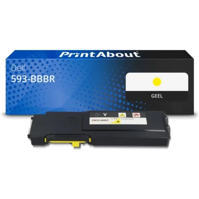 Afbeelding van Huismerk Dell 593 BBBR (YR3W3) Toner Geel