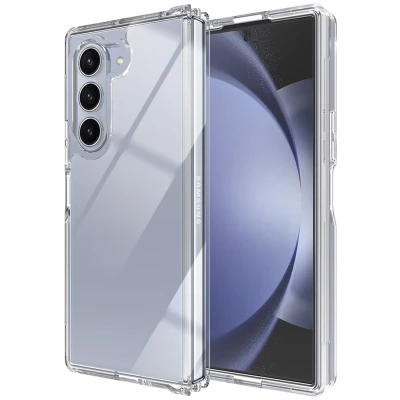 Afbeelding van Samsung Galaxy Z Fold 6 Hoesje Kunststof Accezz Backcover/Softcase Transparant Telefoonhoesje Shockproof/Valbescherming