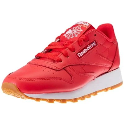 Afbeelding van Reebok Klassiek leer uniseks volwassene Gymschoen, Vector Rode Ftwr Wit Rubber Gum 03, 15 UK