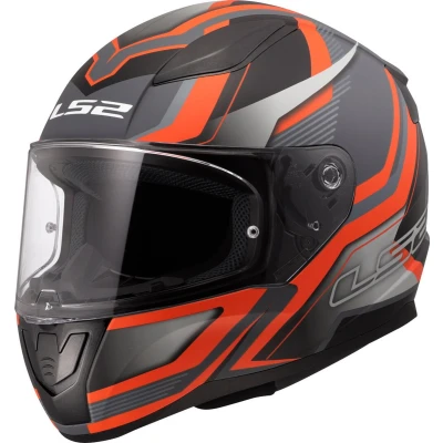 Afbeelding van LS2 FF353 Rapid II Flitz Helm, grijs oranje, afmeting 2XL voor man