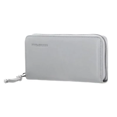 Afbeelding van FREDsBRUDER Leren Portemonnee Jeren Wallet Cloud Grey Lichtgrijs