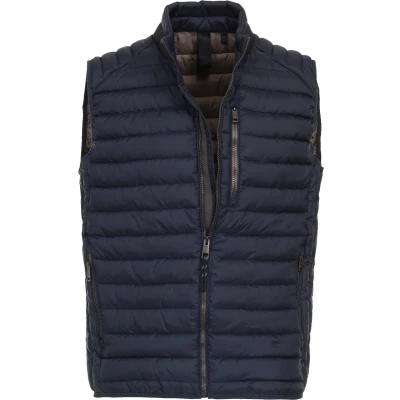 Afbeelding van Casa Moda Regular Fit Gewatteerd vest blauw, Effen