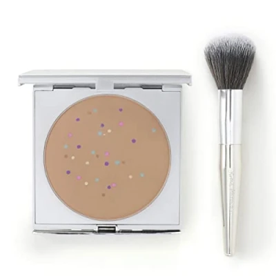Afbeelding van Magic Minerals Professional Powder Foundation by Jerome Alexander Medium Make up met een natuurlijke dekking Extra groot 100ML Incl. poederkwast