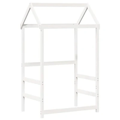 Afbeelding van Kinderbedhuisje 98x70x176,5 cm massief grenenhout wit