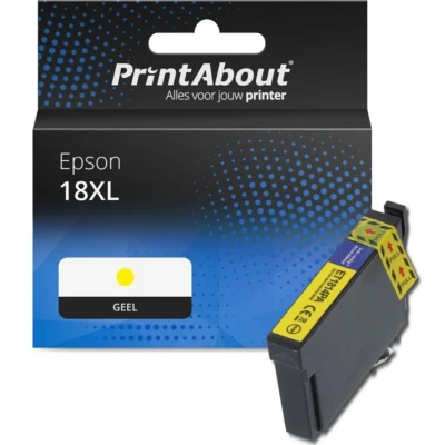 Afbeelding van Huismerk Epson 18XL (C13T18144012) Inktcartridge Geel Hoge capaciteit