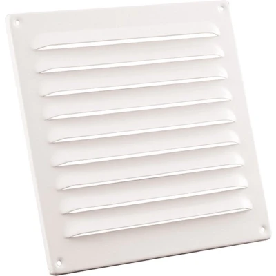 Afbeelding van Nedco schoepenrooster omgezette rand alum. 200 x mm wit
