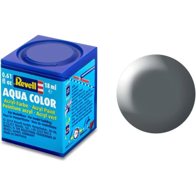 Afbeelding van Donkergrijs Zijdemat Aqua Color 18 Ml Revell Modelbouwverf Op Waterbasis