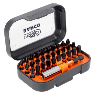 Afbeelding van Bahco 66IM/31C 1 1/4&quot; Impact Torsie Bit Set Voor Sleuf/ Phillips/Pozidriv/TORX®/Hex Head Schroeven 31 stuks