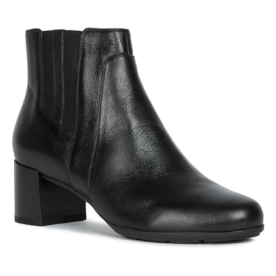 Afbeelding van Geox NEW Annya MID Korte laarzen, Maat: 38, Black Leer