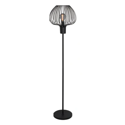 Afbeelding van Moderne Industriële Vloerlamp Ø38 cm Zwart Arraffone