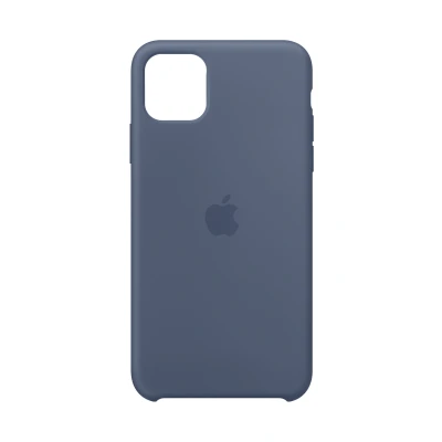 Afbeelding van Origineel Apple iPhone 11 Pro Max Hoesje Siliconen en TPU (zacht) Softcase/Backcover Blauw Telefoonhoesje
