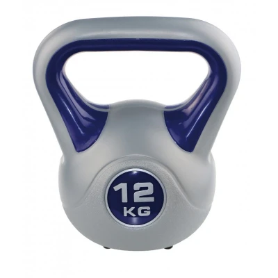 Afbeelding van kettlebell fit paars/grijs 12 kg