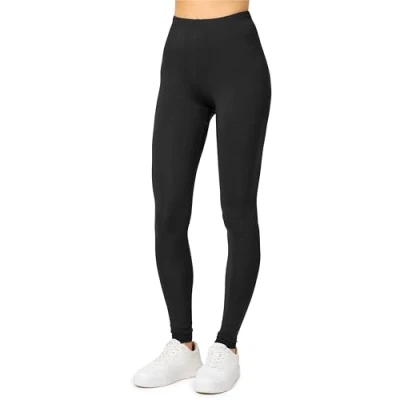 Afbeelding van Merry Style MS MS10 143 LE Dames Leggings Sport Vrijetijdsbroek 2 Pak Lang Viscose Sporbroek Yogabroek Zwart XS