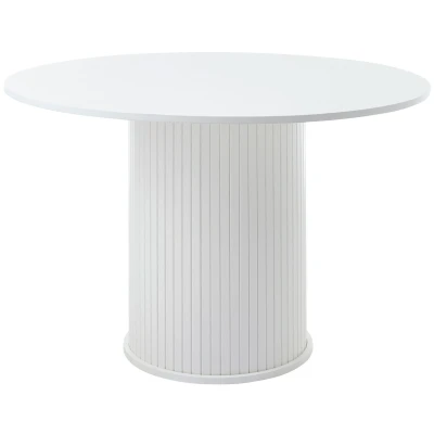 Afbeelding van Hygge Interiors Nola Ronde Eettafel Wit Eiken