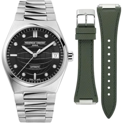 Afbeelding van FREDERIQUE CONSTANT Analoog FC 303BD2NH6B, zilver.