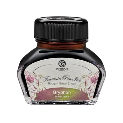 Afbeelding van Octopus Fluids Gryphon sheen Ink, vulpeninkt in inktglas, inkt, bruin, 30 ml