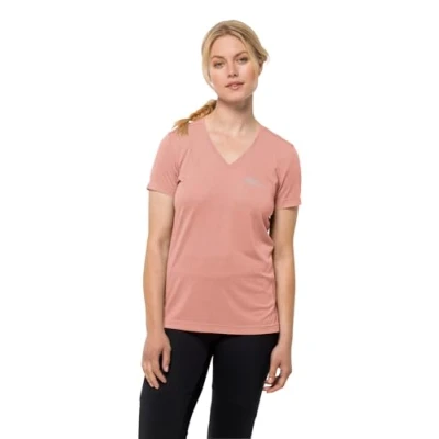 Afbeelding van Jack Wolfskin Crosstrail T Tshirt basic, Dames, Maat: Large, Rose dawn