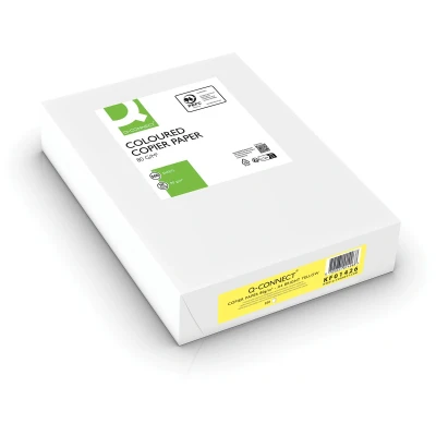 Afbeelding van gekleurd kopieerpapier A4 80 gram 500vel felgeel