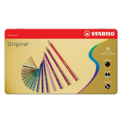 Afbeelding van Kleurpotloden STABILO 8778 Original Arty assorti blik à 38 stuks