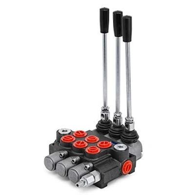 Afbeelding van VEVOR Hydraulische Directionele Controleklep 11 gpm 3 Spoel, Afvoerklep Dubbele Effect Cilinder, Hydraulisch Richtingsventiel Meerdere Manieren Controle, Tractoren