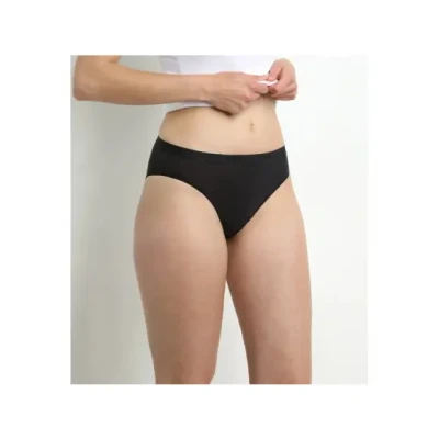 Afbeelding van Dim Culotte Les Pockets Ecodim Coton Confortable Femme, Noir/Blanc/Gris, 40/42, 3 Unités