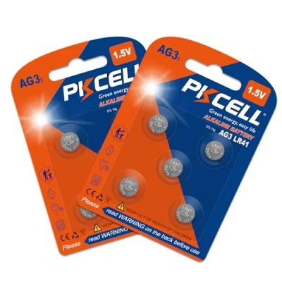 Afbeelding van Alkaline batterij, AG3 1.5V knoopcelbatterij voor horloge, thermometer, 10 stuks, PKCELL