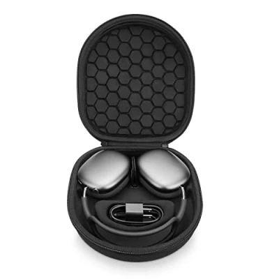 Afbeelding van Yinke Smart Case for New Apple AirPods Max Supports Sleep Mode, Hard Organizer Portable Carry Travel Cover Storage Bag (Black)