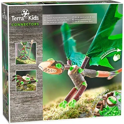 Afbeelding van HABA 305341 Terra Kids Connectors Construction Set Starter Kit 87 Piece with Plastic Connectors, Cork &amp; Hand Drill Ages 8+