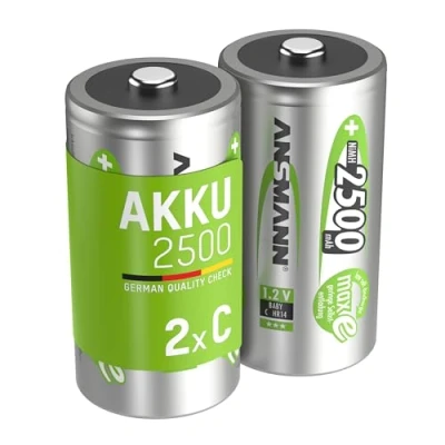 Afbeelding van Ansmann 5030912 huishoudelijke batterij C / HR14 Nikkel Metaalhydride (NiMH)